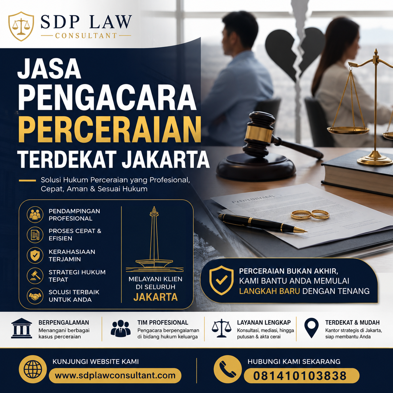 Jasa Pengacara Perceraian Terdekat Jakarta