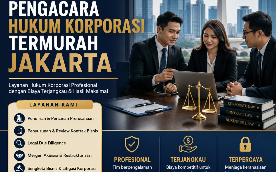 Pengacara Hukum Korporasi Termurah Jakarta